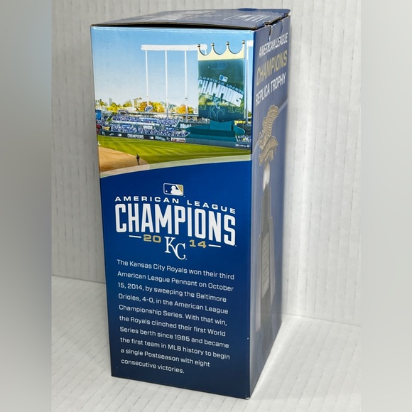 American League Champions Replica Trophy 2014 ALCS Kansas City Royals KC MLB SGA - Picture 16 of 16